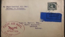 1929 Galway-Croydon (First Flight Cover) 26th August 1929