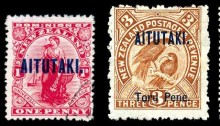 A Selection of Stamps from Aitutaki
