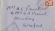 1939 Somaliland censored cover & letter to Wexford, Ireland, from the Humphrey French Correspondence, with a 2a cancelled BERBERA 16.DEC.1939
