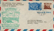 1947 Shannon-Karachi, India (Pan-American) 15th March 1947