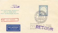 1955 Hamburg-Shannon (Lufthansa) 8th June 1955