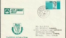 1966 Dublin-Chicago (Aer Lingus - First Boeing 320 flight) 2nd May 1966