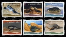 2019 Ascension Island - Green Turtle stamps
