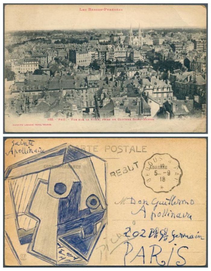 Someone paid £143,000 for this drawing by Picasso on a postcard.