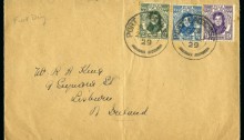 1929 Catholic Emancipation Centenary (Daniel O'Connell) set of 3 on a plain First Day Cover (hand-addressed)