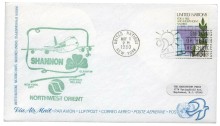 1980 May 1st Flight Cover New York - Shannon - Glasgow by Northwest Orient