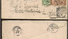 1898 Brussels, Belgium to Stillorgan, Co Dublin, via London (re-directed mail)