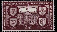 1949 - Republic of Ireland, 2½d Reddish-Brown