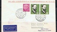 1957 Frankfurt - Dublin (Aer Lingus) 15th April 1957 - Rare