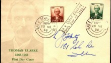 1958 Centenary of the Birth of Tom Clarke (Set of 2) on illustrated FDC