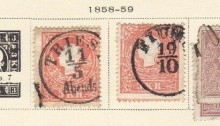 1858-59 Stamps of the Austrian Empire