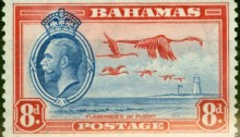 1935 Bahamas 8d Ultramarine & Scarlet