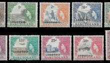 On 1 November of that year, the 1961-1963 set of Basutoland was overprinted "LESOTHO".